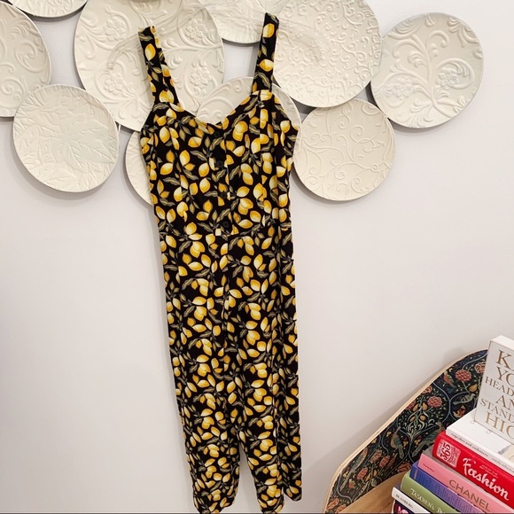 Ann Taylor Loft Lemons Jumpsuit NWT Small/Petite - Picture 7 of 8